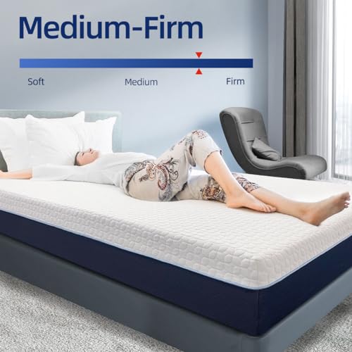Gelsea Cooling Gel Memory Foam Mattress Made in USA,Hybrid Mattress with Breathable Cover,Bed in a Box,Pressure Relieving,CertiPUR-US Certified (6 Inch, Twin)
