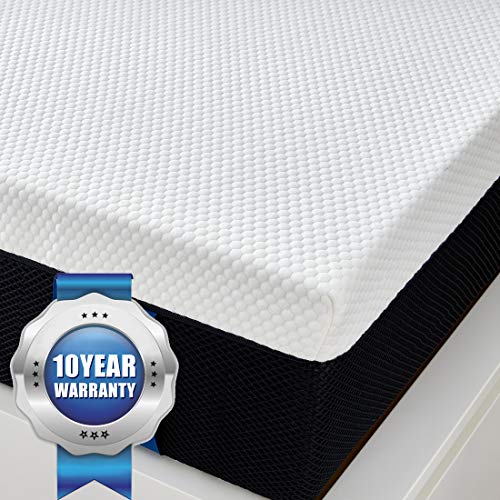 Molblly Queen Size Mattress, 8 Inch Premium Cooling-Gel Memory Foam Mattress Bed in a Box, Cool Queen Bed Supportive & Pressure Relief with Breathable Soft Fabric Cover, Medium Firm